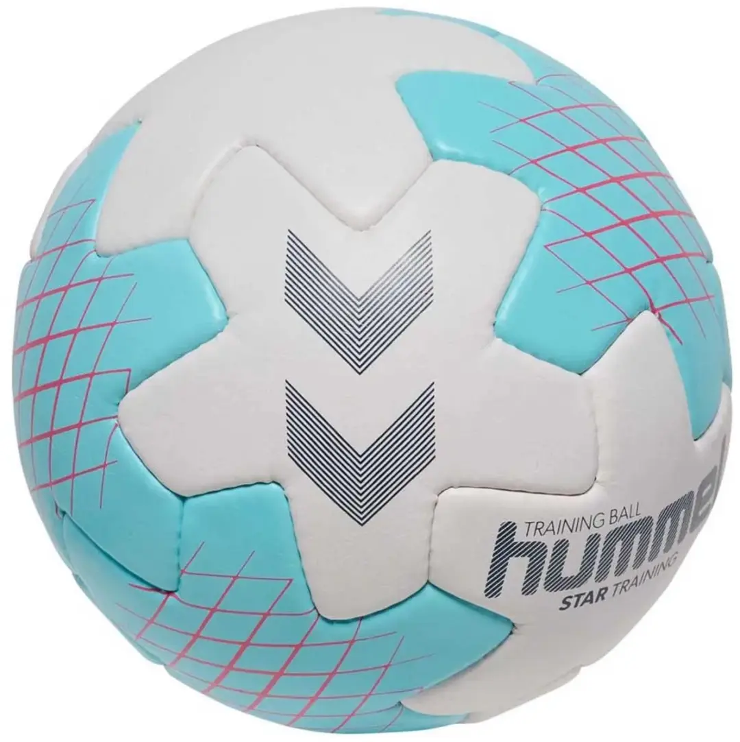 Hummel Handbal Trainingsshirt HB 229169 - Off White/Light Blue/Red - Maat 3