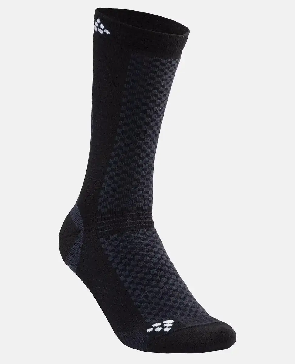 Craft Warm Mid 2-pack Sokken - Zwart - Maat 46-48