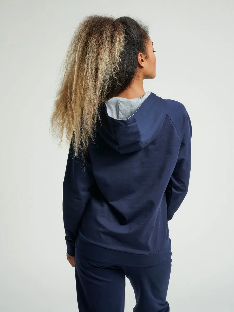 Hummel Go Cotton Logo Hoodie - Vrouwen M - Navy