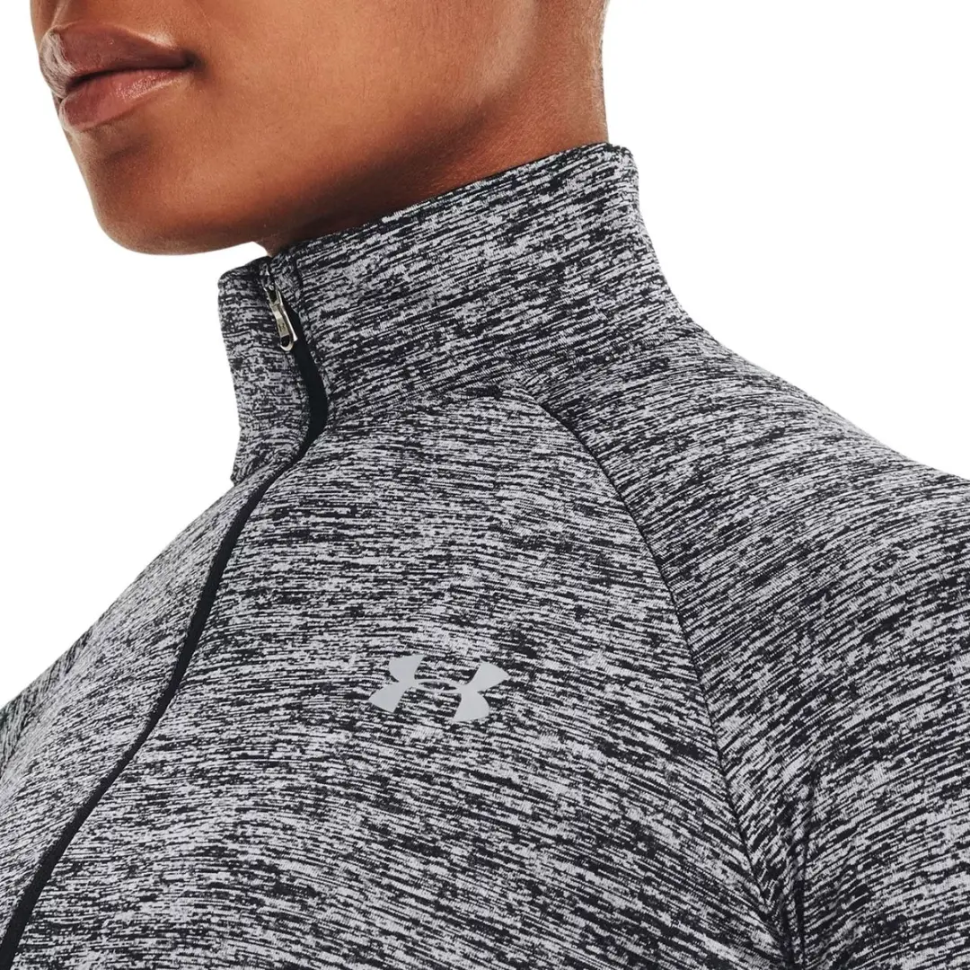 Under Armour Tech 1/2 Zip Dames Sporttrui - Maat L - Light Gray - afbeelding 6 van 6