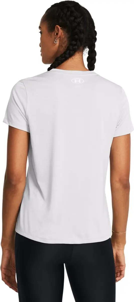 Under Armour Tech Short Sleeve Twist Dames Sportshirt - Grijs - XL