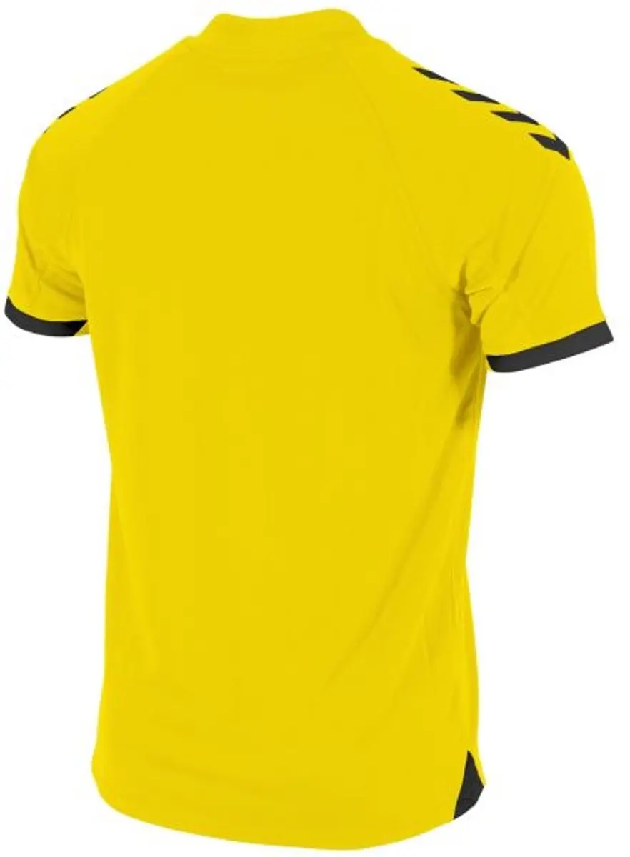 Hummel Fyn Shirt Korte Mouw Kinderen 116 - Geel/Zwart