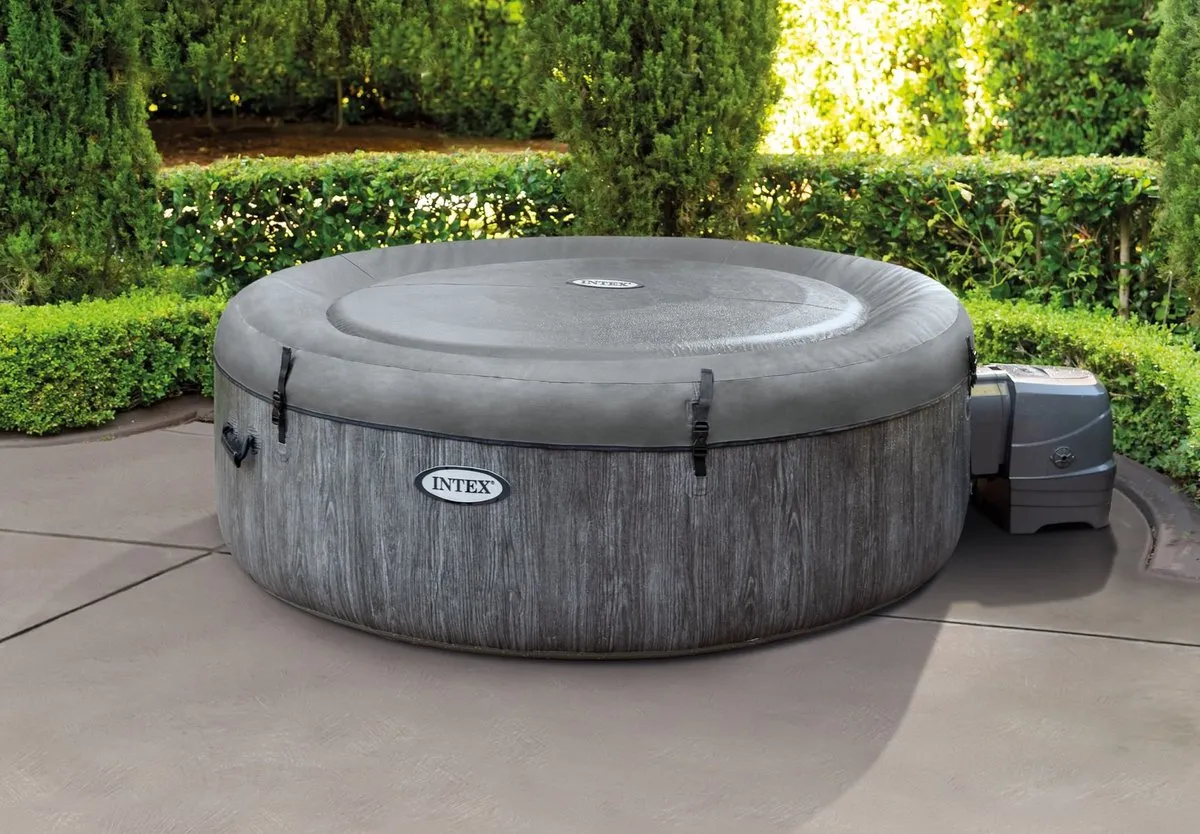 Intex PureSpa Greywood Bubble Deluxe 28482NL - 4 persoons - 140 jets - 795L - afbeelding 6 van 6