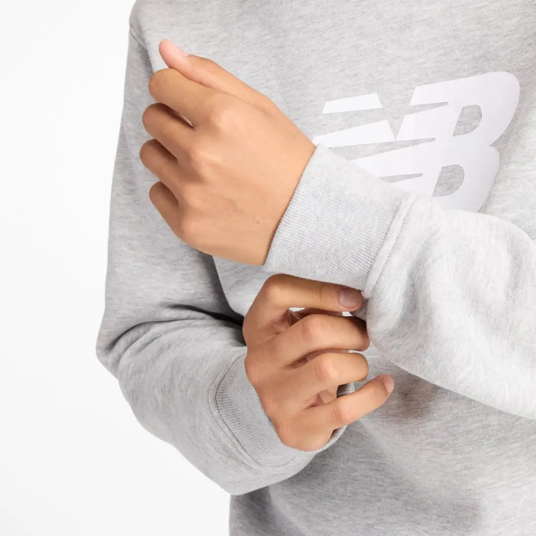 New Balance Sport Core Brushed Crew Heren Trui - Grijs