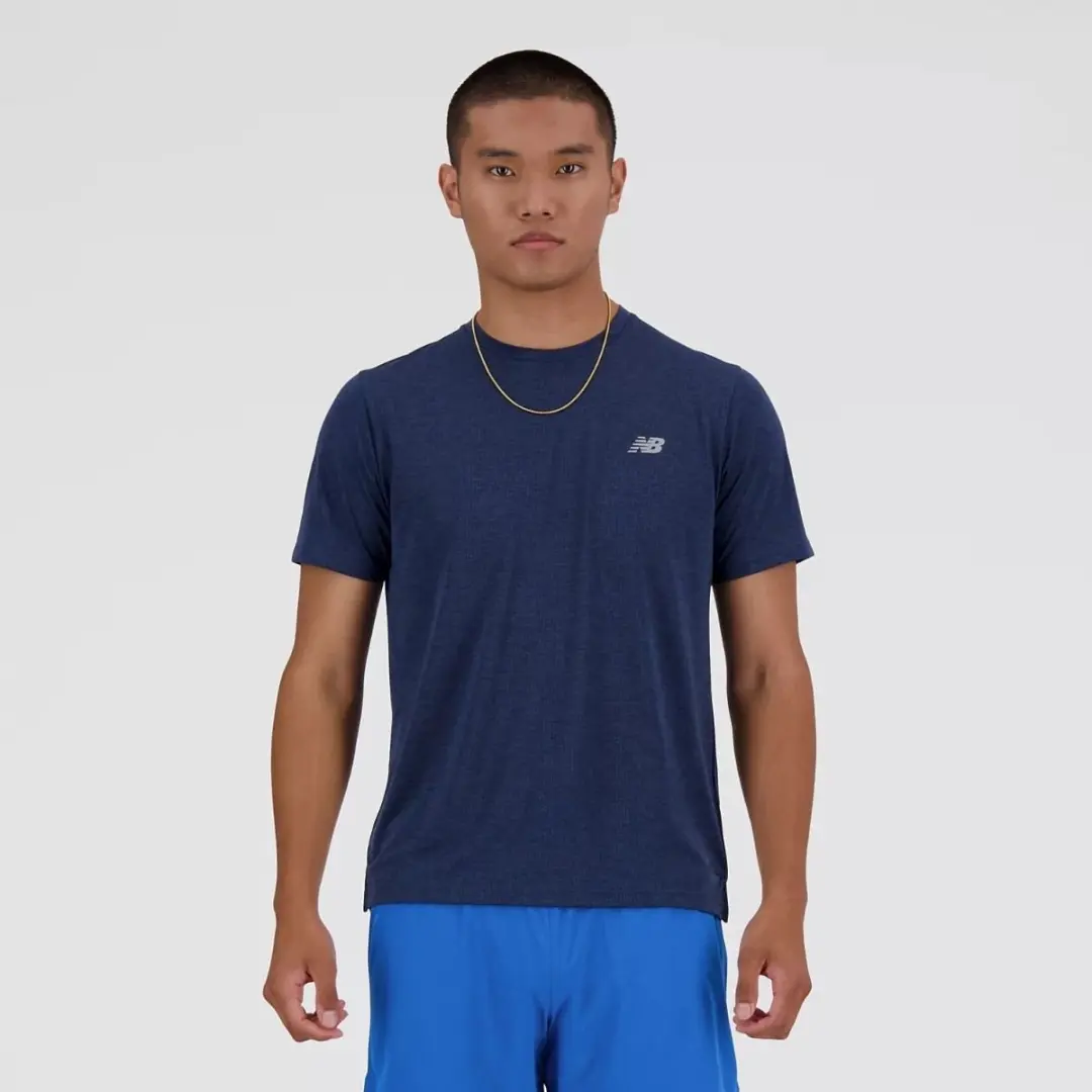 New Balance Athletics T-Shirt S - Blauw
