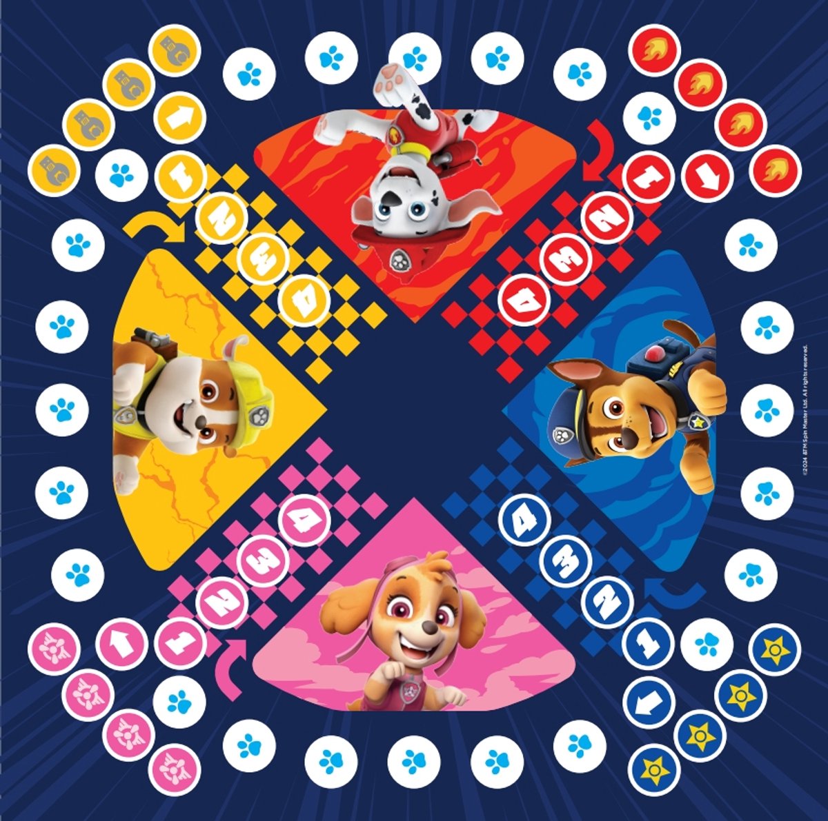 Tactic Kimble PAW Patrol – Bordspel – Pop O Matic Dobbelspel – Spannend Race en Familiespel – PAW Patrol Thema – 2 tot 4 Spelers – Vanaf 4 Jaar