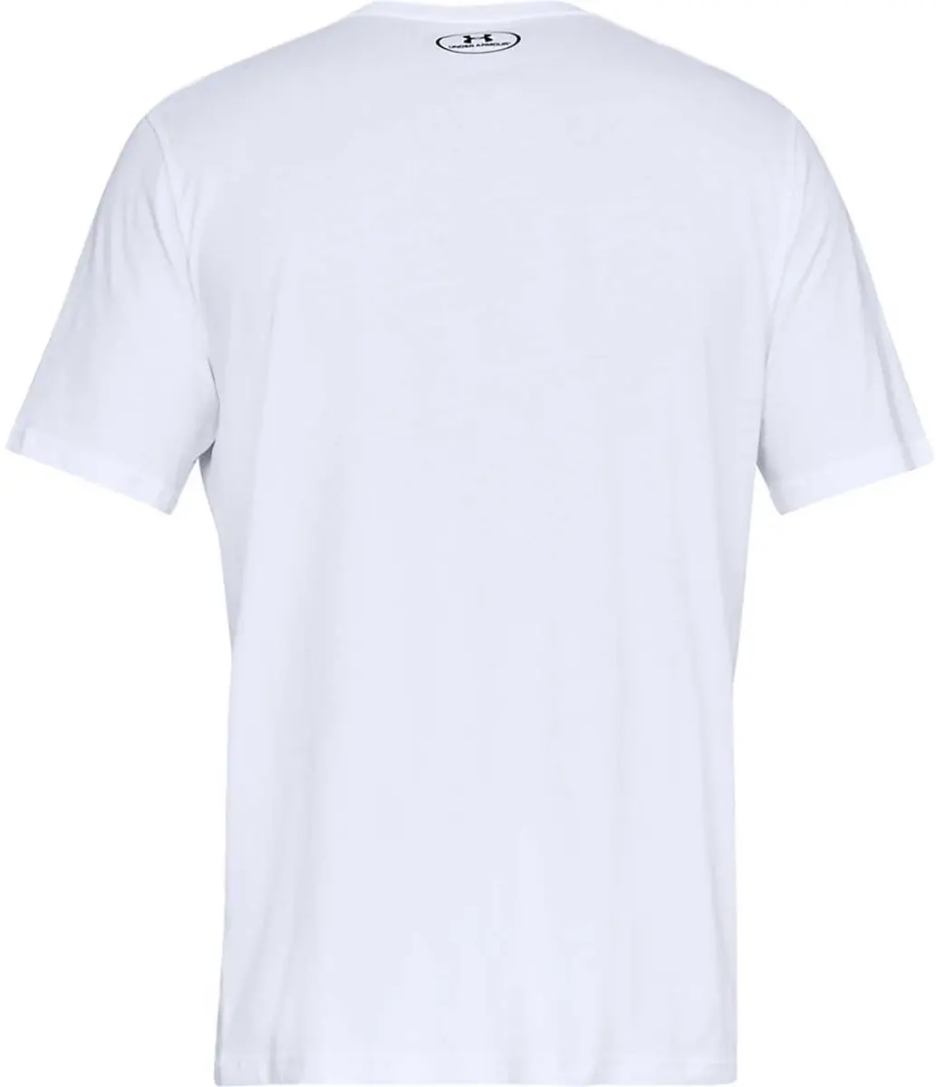 Under Armour UA M Sportstyle LC SS-WHT Heren Sportshirt - Wit/Zwart - XXL