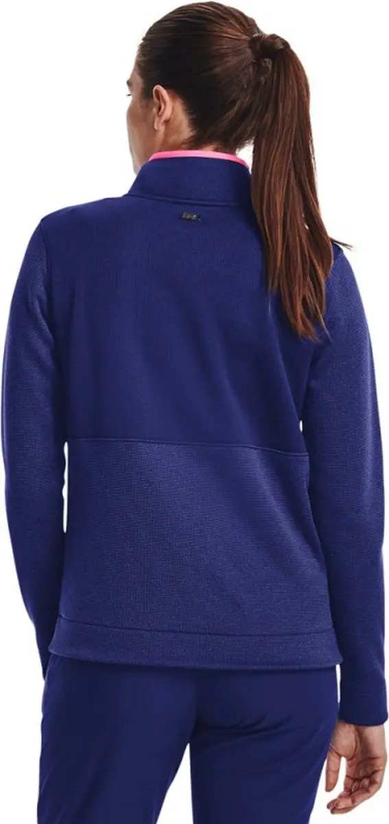Under Armour Storm Sweaterfleece Golf Pullover - S - Blauw/Rozeroze