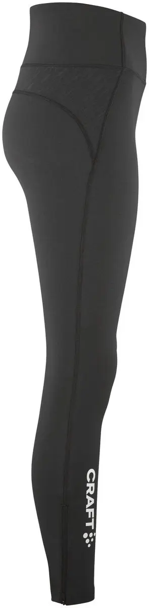 Craft Rush 2.0 Zip Tight Dames - M Zwart