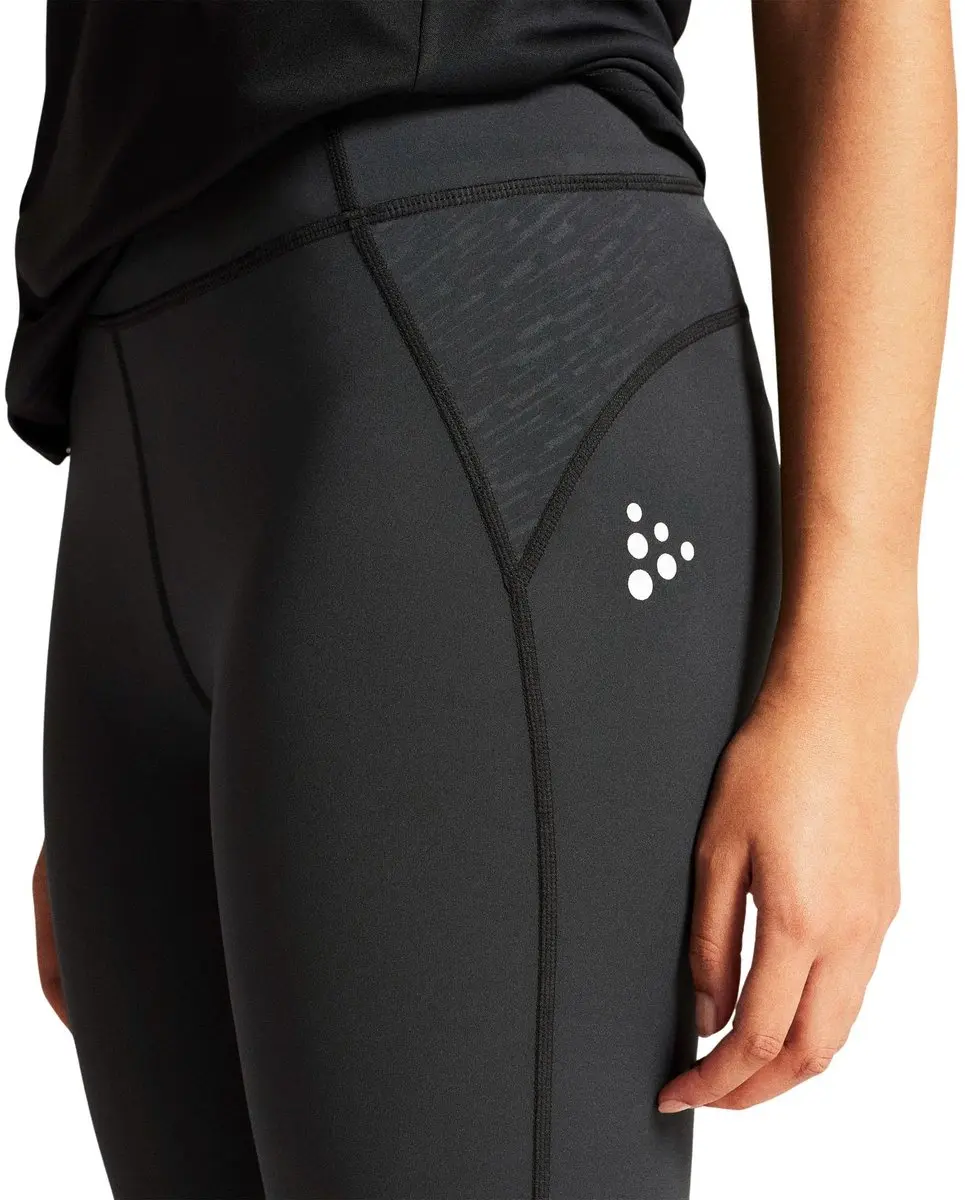 Craft Rush 2.0 Zip Tight Dames - M Zwart