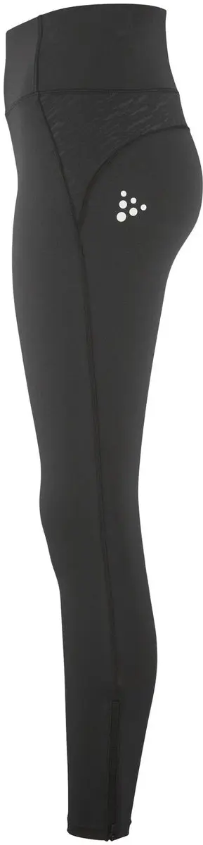Craft Rush 2.0 Zip Tight Dames - M Zwart