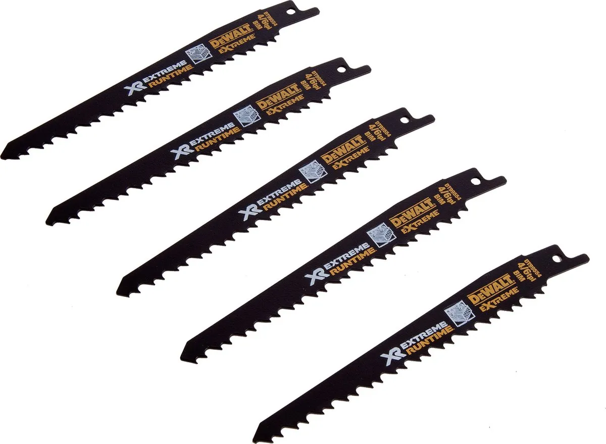 DeWalt DT99554 Reciprozaagbladen - 5 Stuks