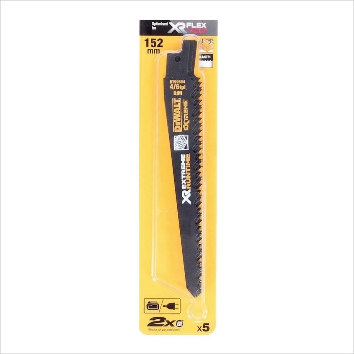 DeWalt DT99554 Reciprozaagbladen - 5 Stuks