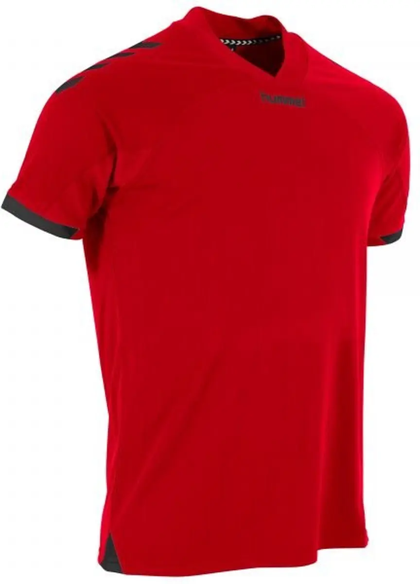 Hummel Fyn Shirt Heren - Rood/Zwart M