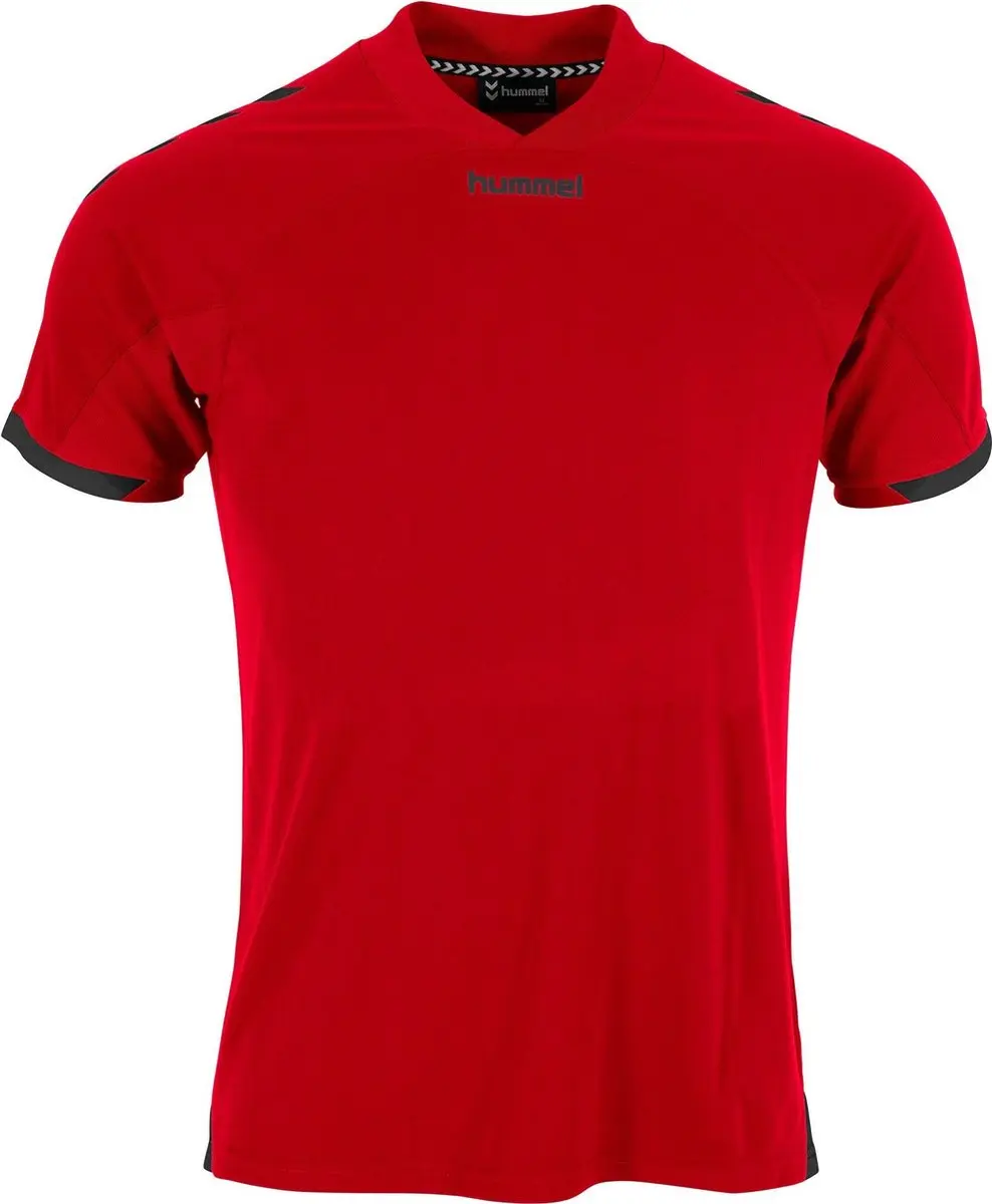 Hummel Fyn Shirt Heren - Rood/Zwart M