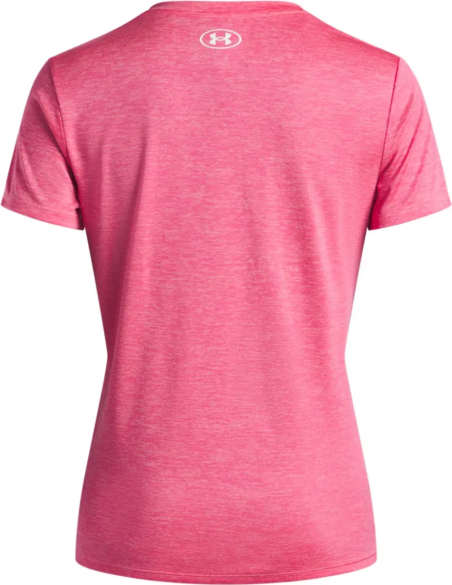 Under Armour Tech SSV Twist Dames Sportshirt - Roze/Wit