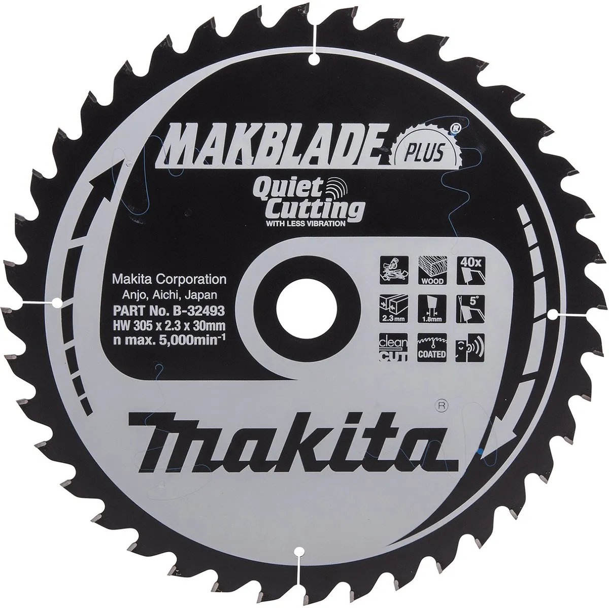 Makita MAKBLADE+ Zaagblad 305x30x40Z