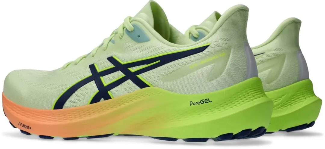 ASICS GT-2000 12 Hardloopschoen 47 - Groen/Geel/Oranje