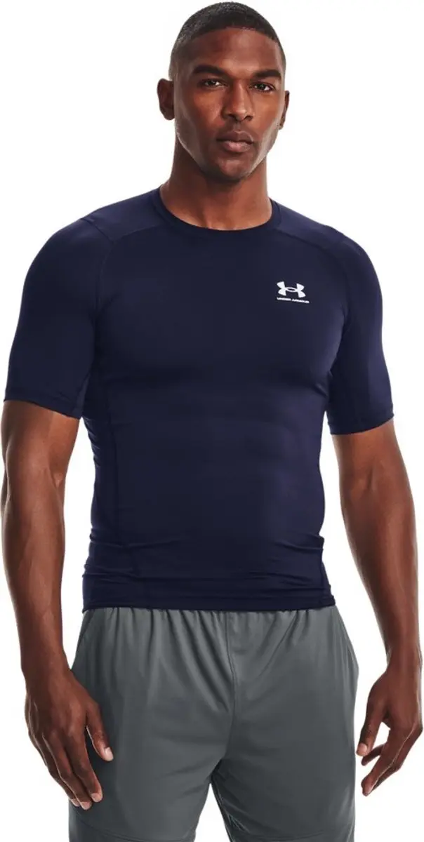 Under Armour HeatGear Armour T-Shirt 3XL - Navy/Wit