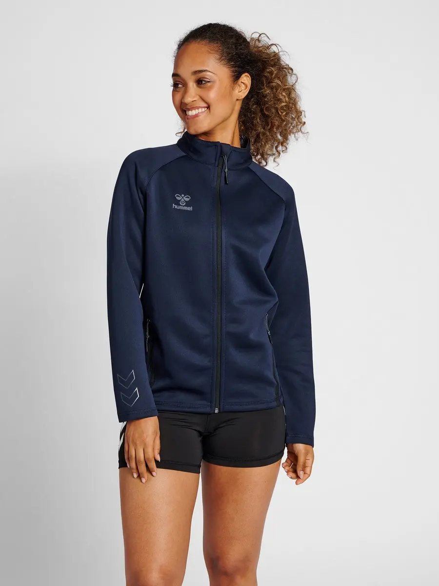 Hummel HmlCIMA XK ZIP JACKET WOMAN Trainingsjack - L - Blauw