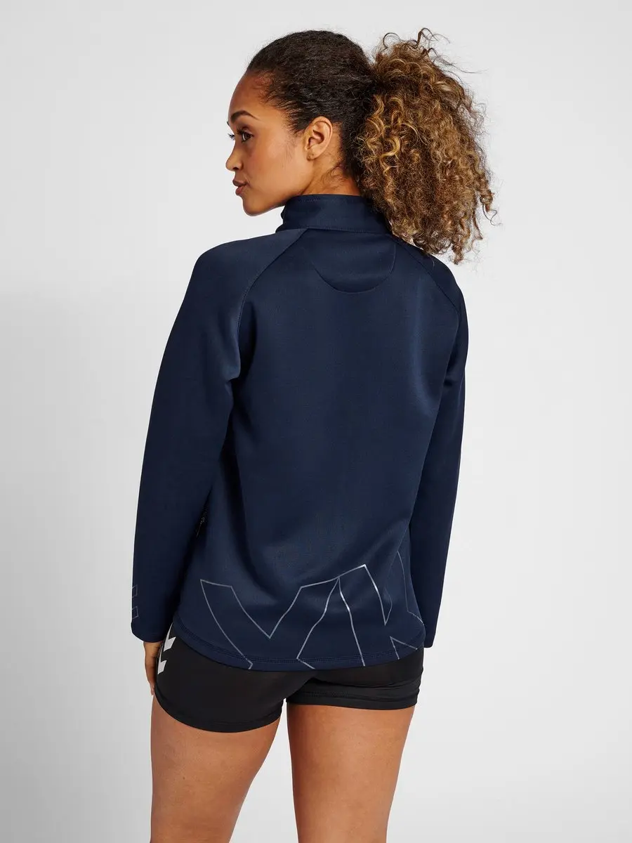 Hummel HmlCIMA XK ZIP JACKET WOMAN Trainingsjack - L - Blauw - afbeelding 6 van 6