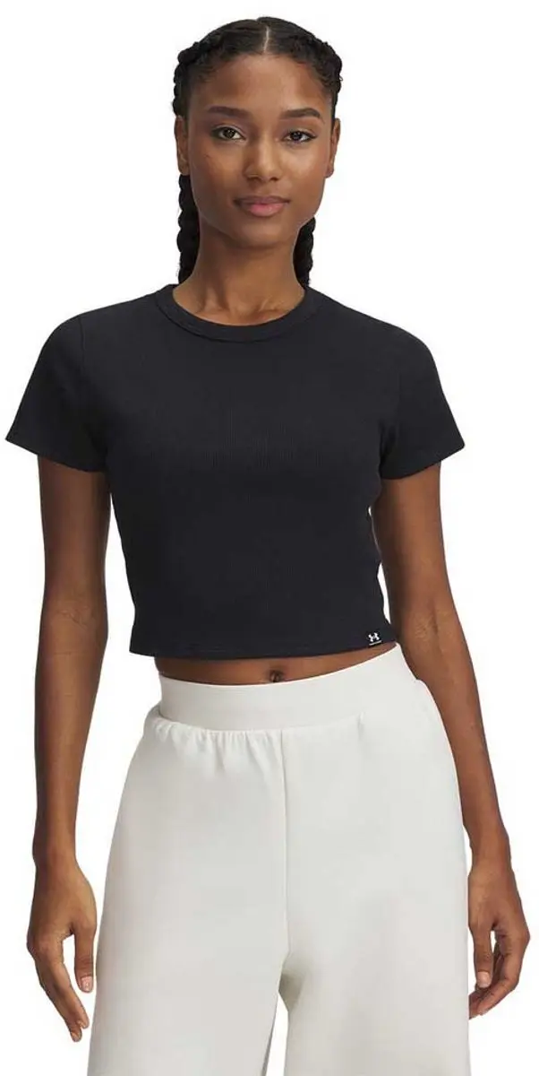 Under Armour UA Rival Rib Baby Tee 776000264-001 - Zwart - afbeelding 6 van 6