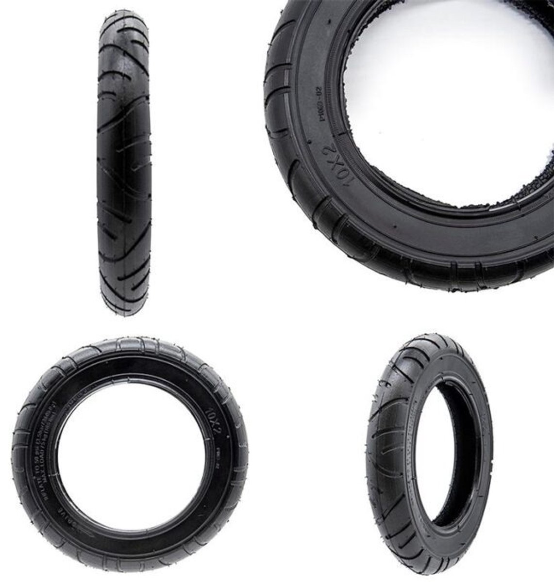 Buitenband 10x2-6.1 | Elektrische Step | Xiaomi M365/Pro/1S | Cecotec Bongo A/A+ | Zwart Rubber | Duurzaam | Grip | Schokabsorptie