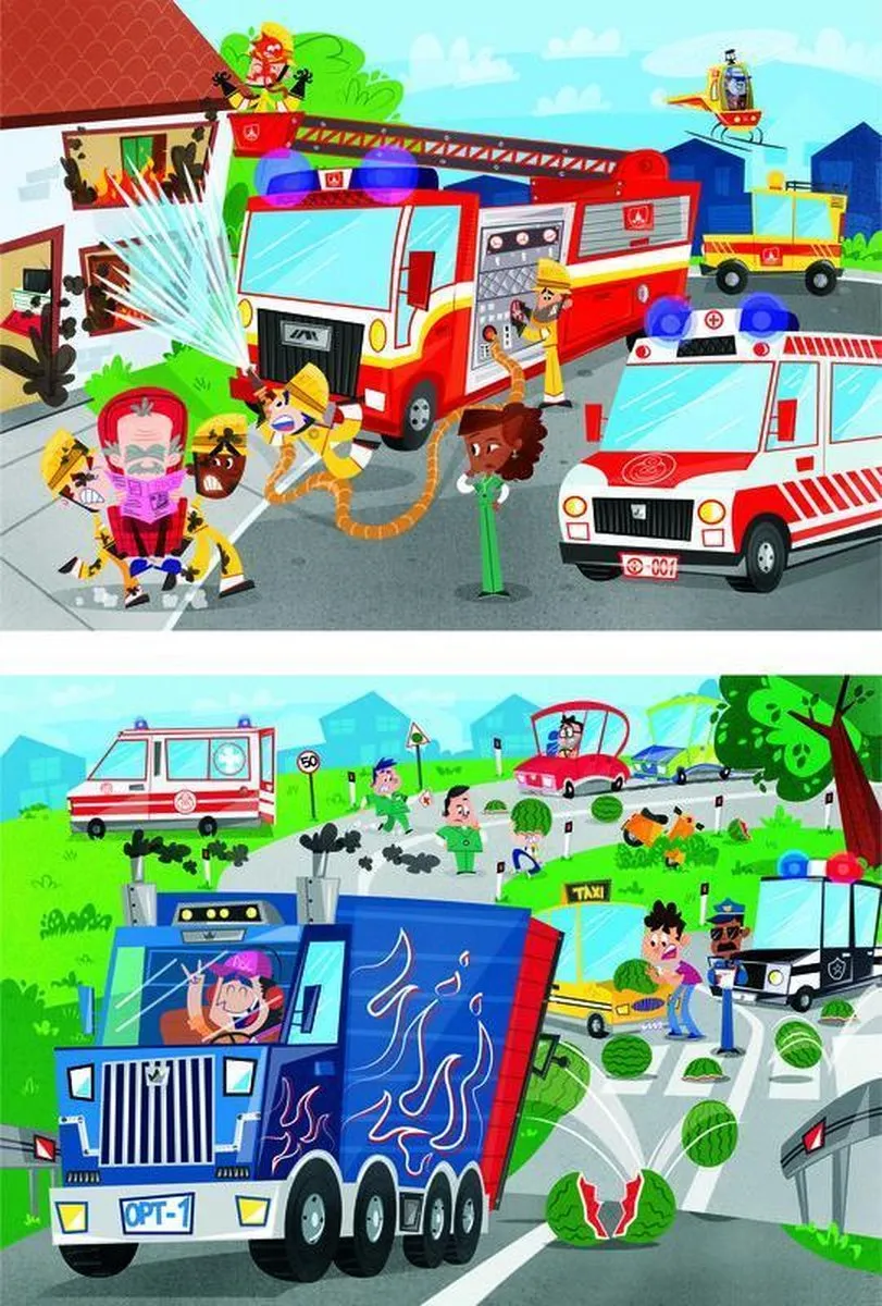 Clementoni Rescue Heroes Kinderpuzzel 120 Stukjes - 2 Stuks