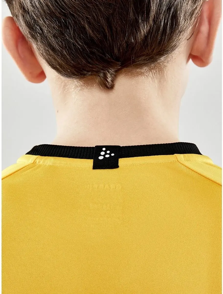 Craft Progress 2.0 Graphic Shirt Korte Mouw - 158/164 - Geel/Zwart