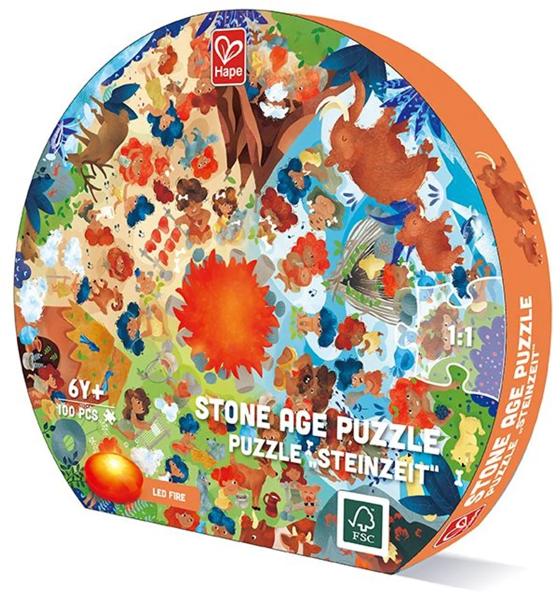 Hape Stone Age Puzzel - 102 Stuks - Multicolor