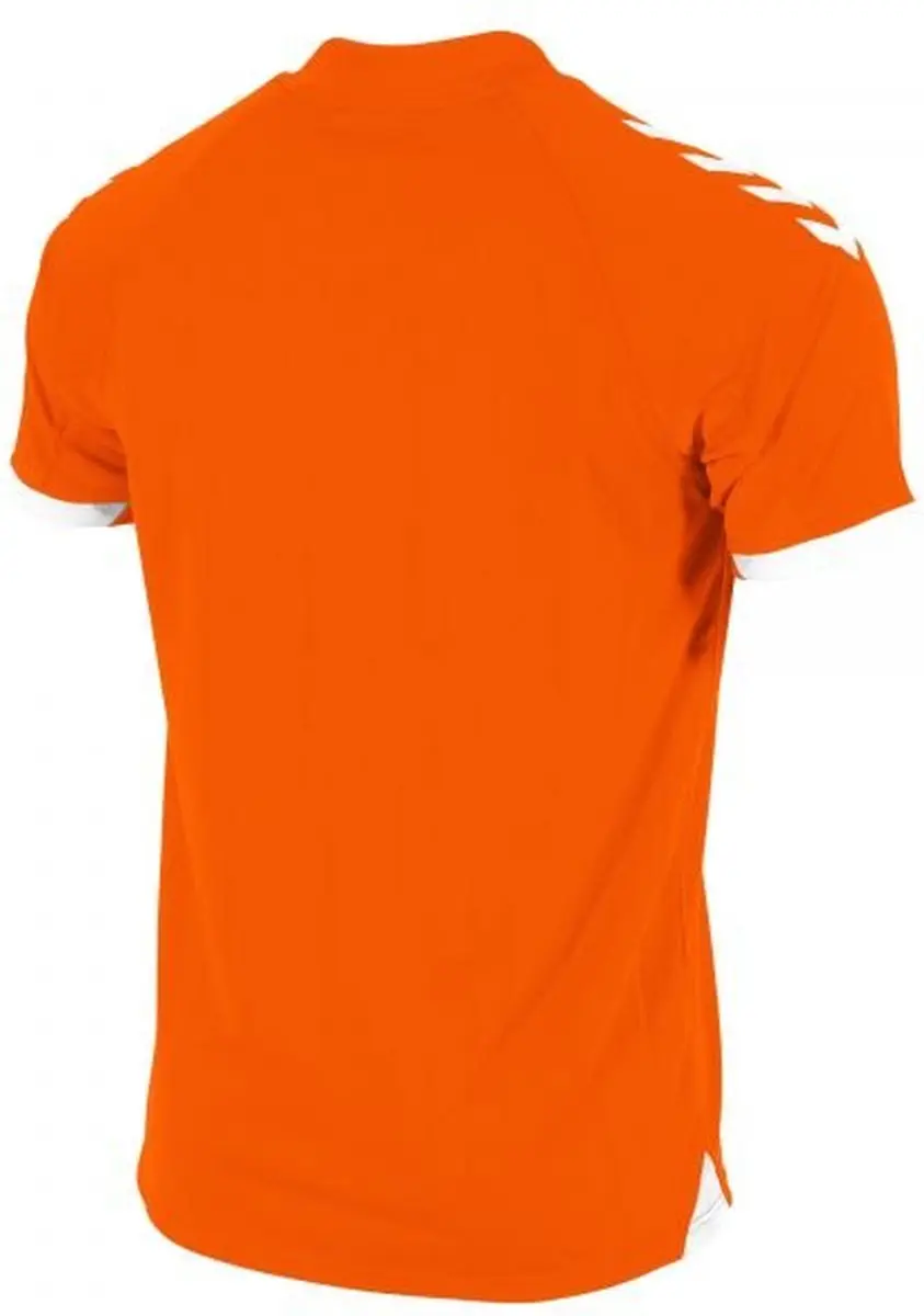 Hummel Fyn Shirt Heren - Korte mouwen - Oranje - Maat S - afbeelding 6 van 6
