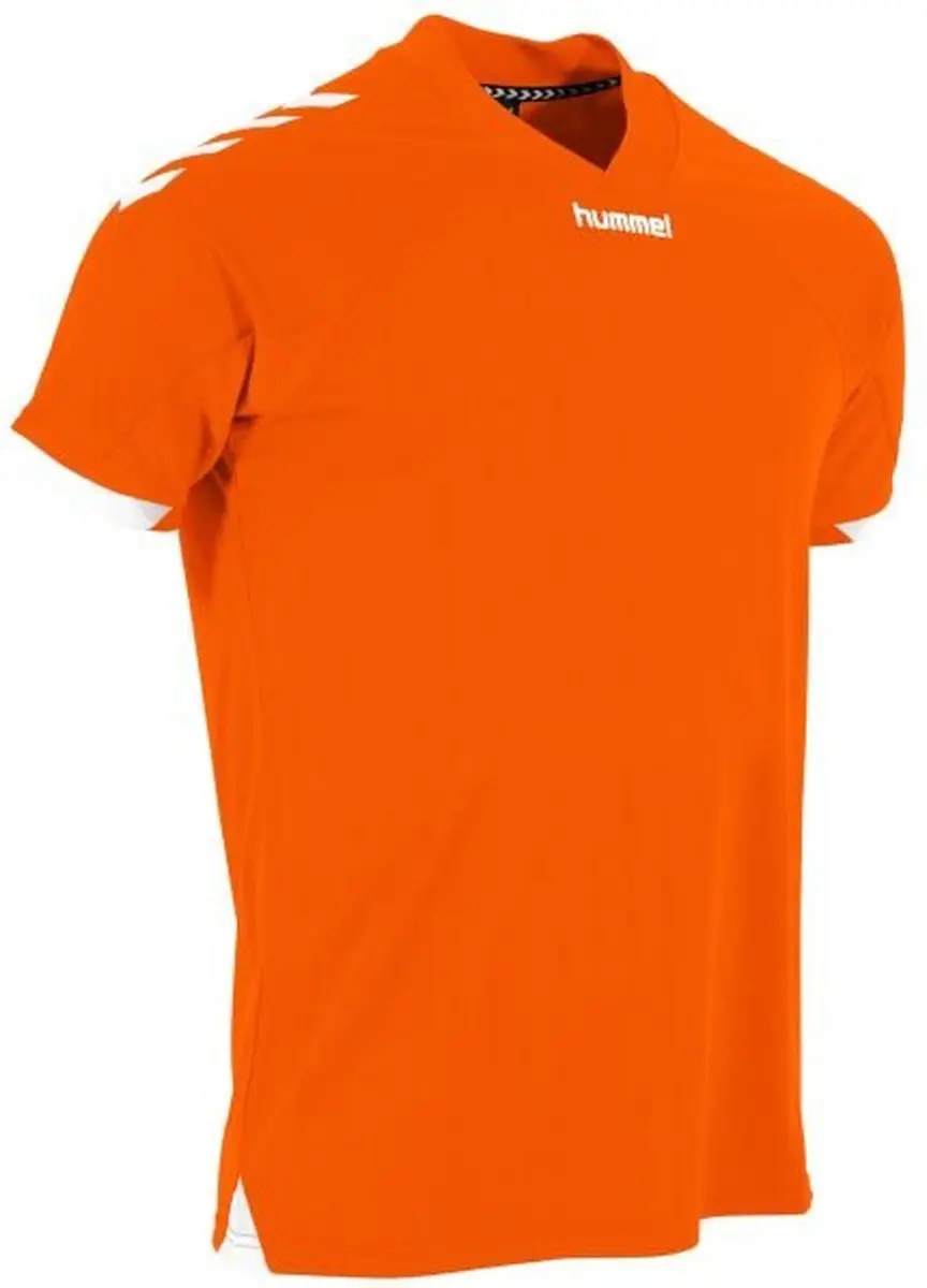 Hummel Fyn Shirt Heren - Korte mouwen - Oranje - Maat S