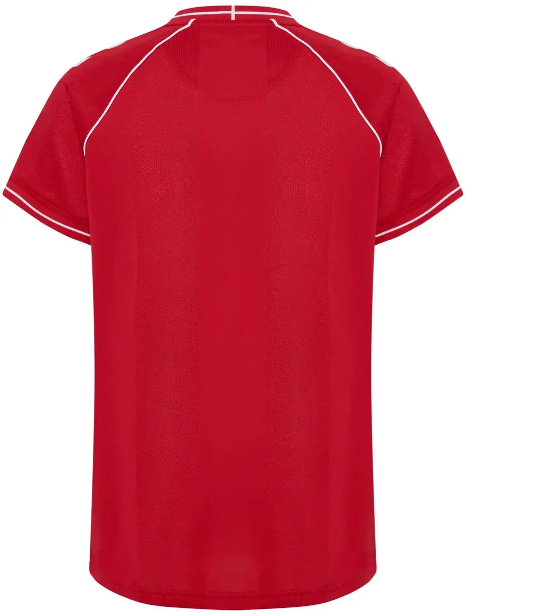 hummel Thuis T-shirt Denemarken Coupe du Monde 2026 - 140 - Tangorood
