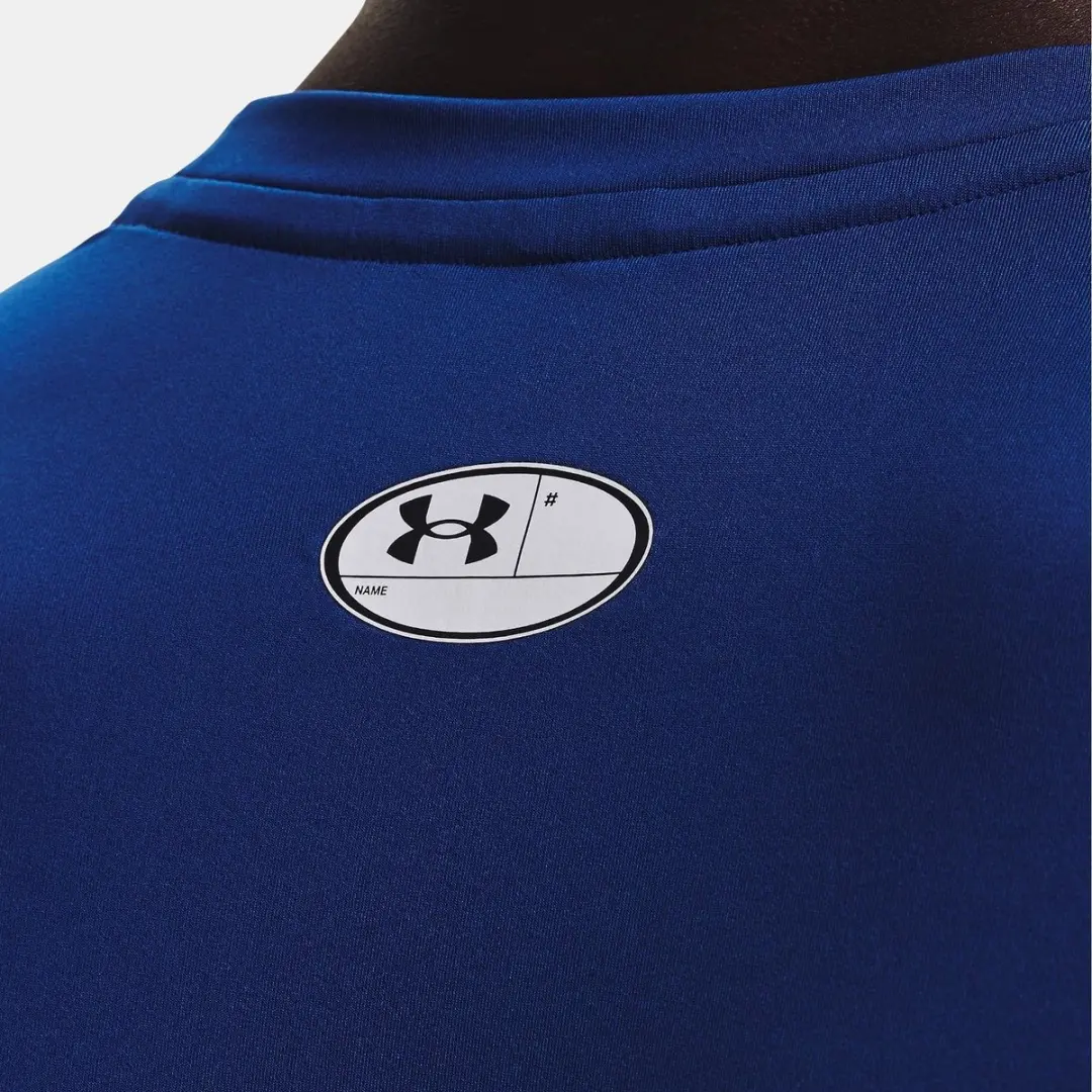Under Armour HeatGear Fitted Shirt 1361683-432 - XXL - Blauw - afbeelding 6 van 6