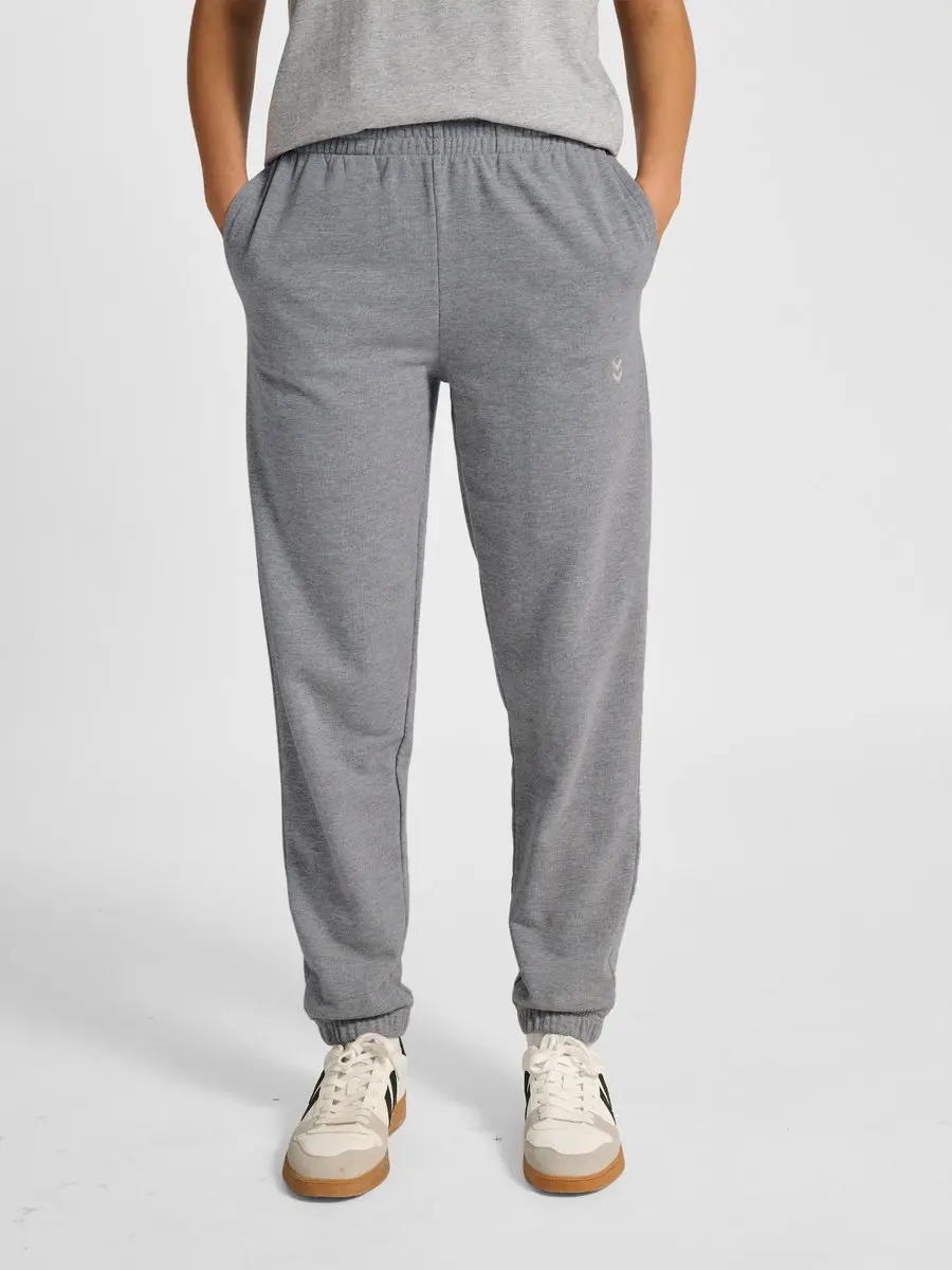 Hummel Pulse Sweatbroek Dames M - Grijs Gemêleerd