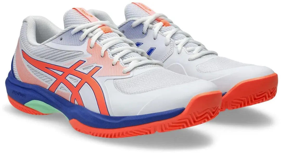 ASICS Game FF Padel - Maat 44 - Wit/Vivid Coral