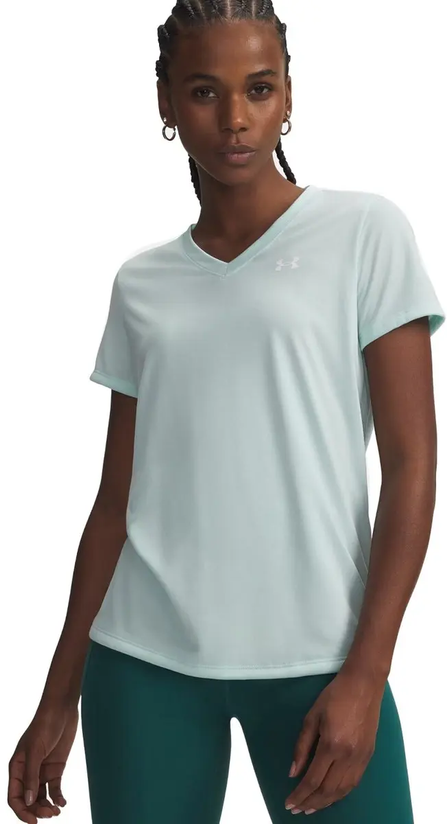 Under Armour Tech SSV Solid-GRN Dames Sportshirt M