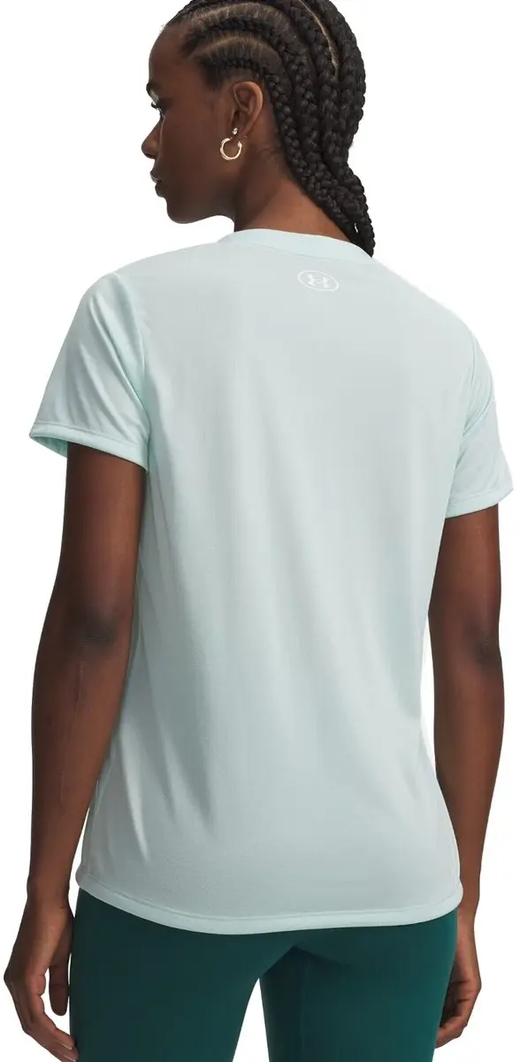 Under Armour Tech SSV Solid-GRN Dames Sportshirt M - Refresh Mint/Wit