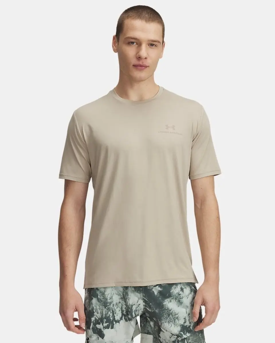 Under Armour Vanish Energy SS-BRN Heren Sportshirt - City Khaki