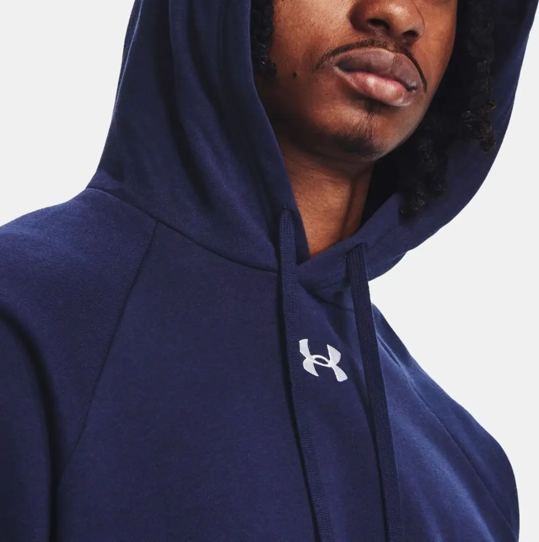 Under Armour Rival Fleece Hoodie Heren - Navy/Wit - XL