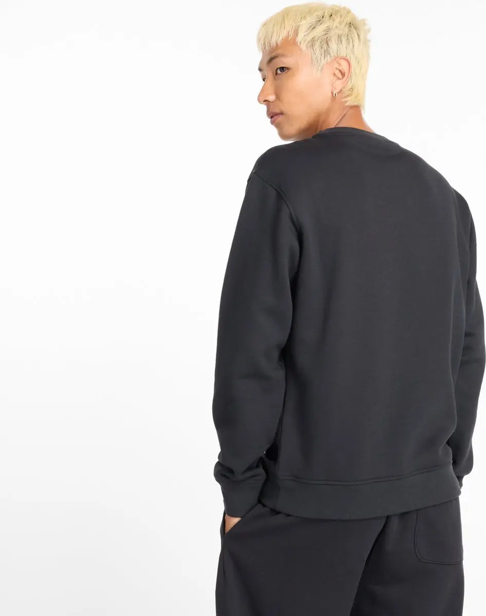 New Balance Sport Core Brushed Crew Heren Trui - Zwart