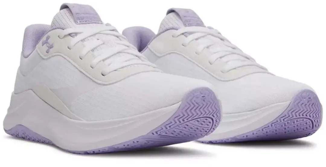 Under Armour UA W Aurora 3 Sportschoenen - Wit/Paars Crest