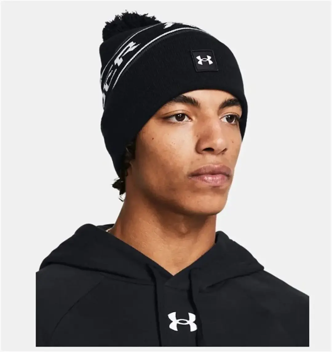 Under Armour Halftime Pom Beanie - Zwart
