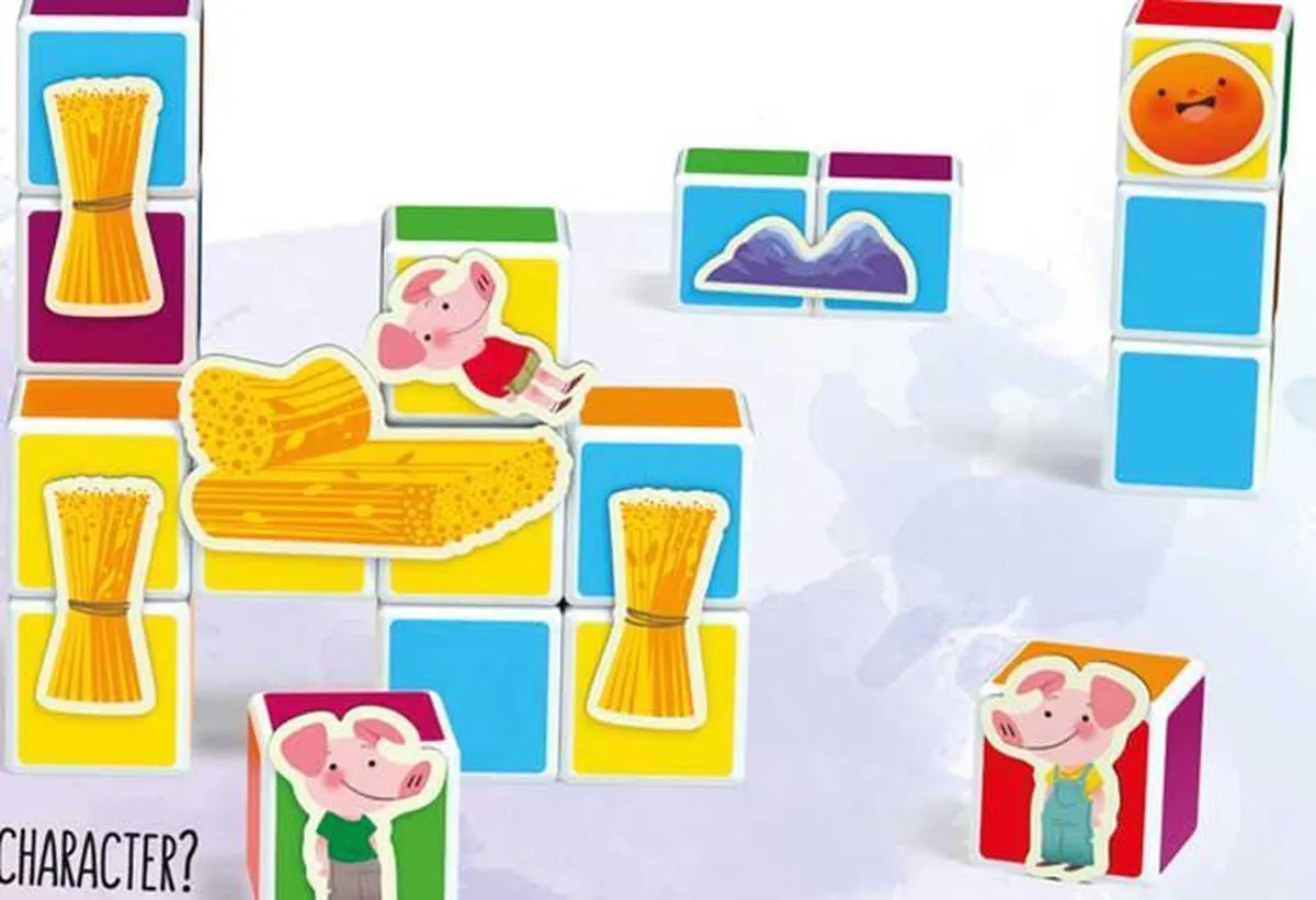 Geomag Magicube Story Three Little Pigs 143-delig - Multicolor