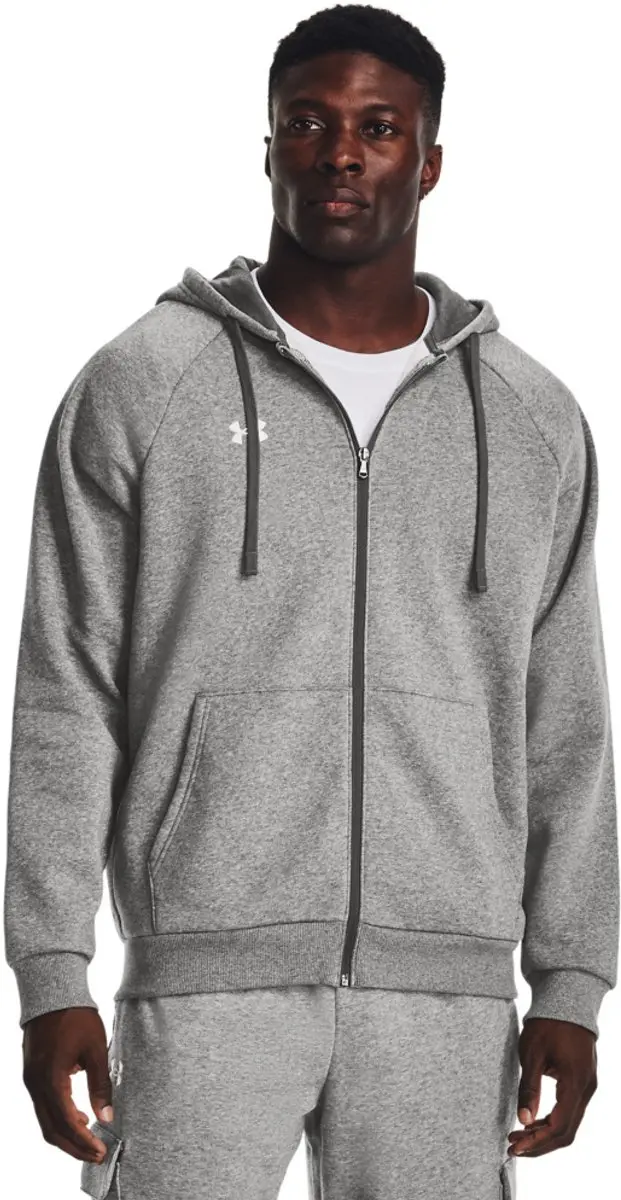 Under Armour Rival Fleece FZ Hoodie L - Castlerock Light Heather