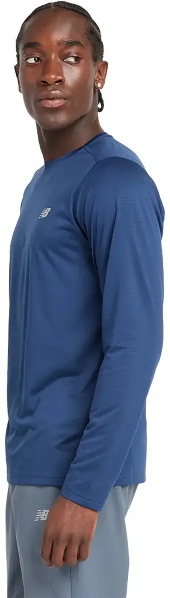 New Balance Sport Essential Heren Longsleeve - Navy L