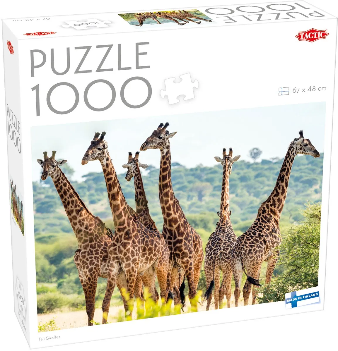 Tactic Puzzel Animals: Tall Giraffes 1000 Stuks - Multicolor