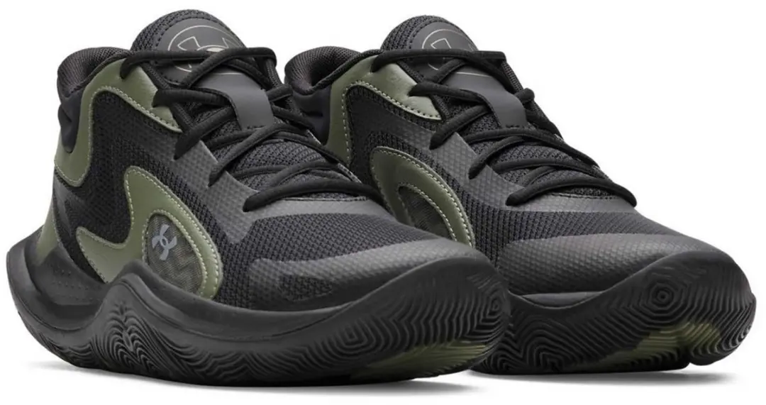 Under Armour Jet '25 Basketbalschoenen 41 - Zwart/Green