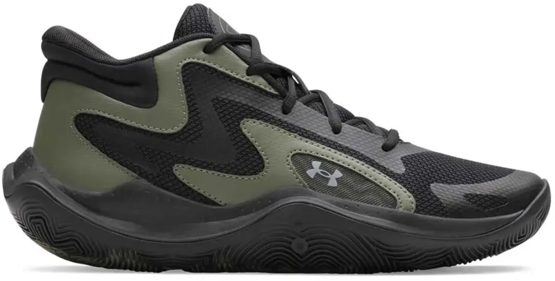 Under Armour Jet '25 Basketbalschoenen 41 - Zwart/Green - afbeelding 6 van 6