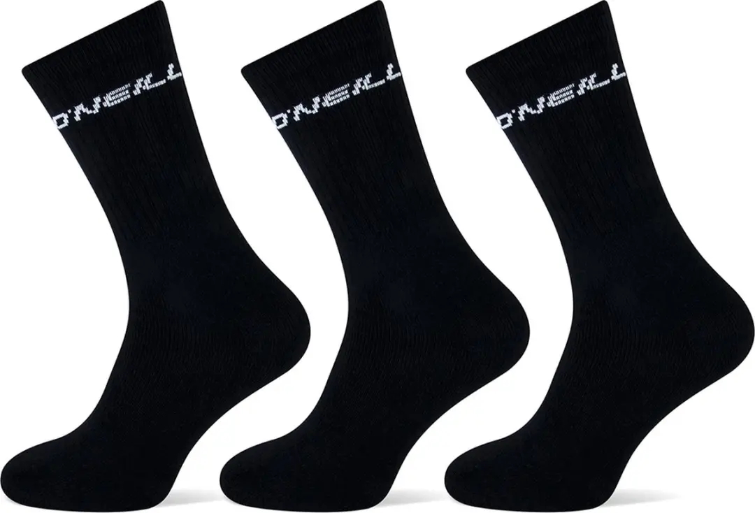 O'Neill Sportsokken Unisex 35-38 - 3 Stuks - Zwart